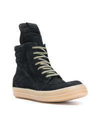 Bottes de loisirs en daim noires Rick Owens