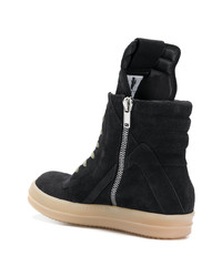 Bottes de loisirs en daim noires Rick Owens