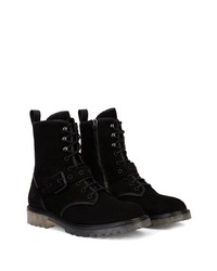 Bottes de loisirs en daim noires Giuseppe Zanotti