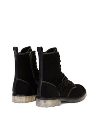 Bottes de loisirs en daim noires Giuseppe Zanotti