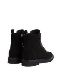 Bottes de loisirs en daim noires Giuseppe Zanotti