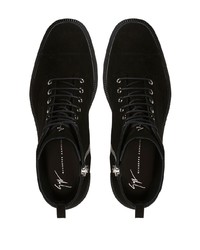 Bottes de loisirs en daim noires Giuseppe Zanotti