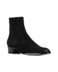 Bottes de loisirs en daim noires Saint Laurent