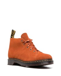 Bottes de loisirs en daim orange Dr. Martens