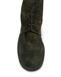 Bottes de loisirs en daim vert foncé Guidi