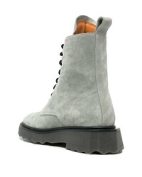 Bottes de loisirs en daim vert menthe Off-White