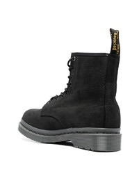 Bottes de loisirs en nubuck noires Dr. Martens