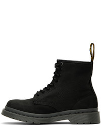 Bottes de loisirs en nubuck noires Dr. Martens