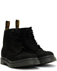 Bottes de loisirs en nubuck noires Dr. Martens