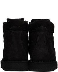 Bottes de loisirs en nubuck noires Diemme