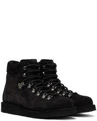 Bottes de loisirs en nubuck noires Diemme