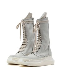 Bottes de loisirs en toile blanches Rick Owens DRKSHDW