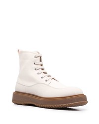 Bottes de loisirs en toile blanches Hogan