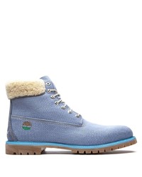 Bottes de loisirs en toile bleu clair