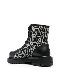 Bottes de loisirs en toile noires et blanches Just Cavalli