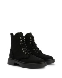 Bottes de loisirs en toile noires Giuseppe Zanotti