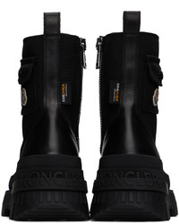 Bottes de loisirs en toile noires Moncler