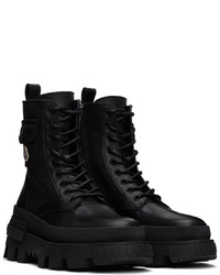 Bottes de loisirs en toile noires Moncler