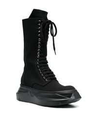 Bottes de loisirs en toile noires Rick Owens DRKSHDW