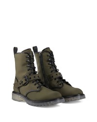 Bottes de loisirs en toile olive Giuseppe Zanotti