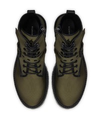 Bottes de loisirs en toile olive Giuseppe Zanotti