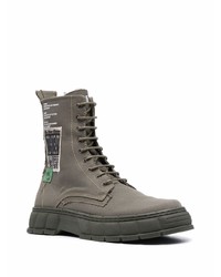 Bottes de loisirs en toile vert foncé Viron