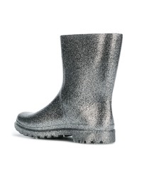 Bottes de pluie argentées Chiara Ferragni