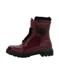 Bottes de pluie bordeaux Trussardi Jeans