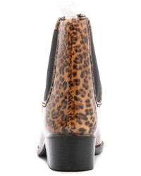Bottes de pluie imprimées léopard marron Jeffrey Campbell