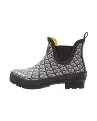 Bottes de pluie imprimées noires Tom joule
