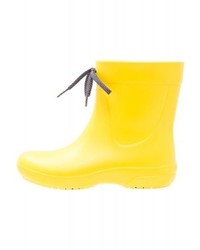 Bottes de pluie jaunes Crocs