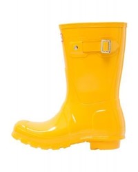 Bottes de pluie jaunes Hunter