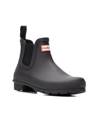 Bottes de pluie noires Hunter