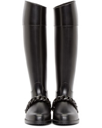 Bottes de pluie noires Givenchy