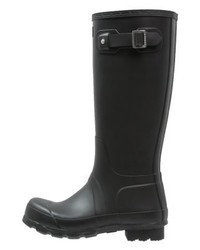 Bottes de pluie noires Hunter