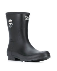 Bottes de pluie noires Karl Lagerfeld