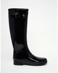 Bottes de pluie noires Hunter