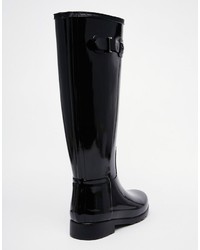 Bottes de pluie noires Hunter