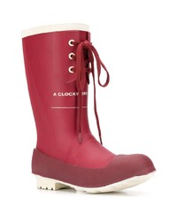 Bottes de pluie rouges Undercover