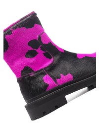 Bottes de travail en cuir fuchsia CamperLab