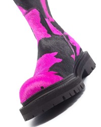 Bottes de travail en cuir fuchsia CamperLab