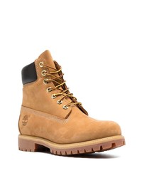 Bottes de travail en cuir marron clair Timberland