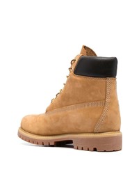 Bottes de travail en cuir marron clair Timberland