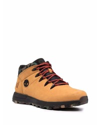 Bottes de travail en cuir marron clair Timberland