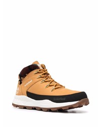 Bottes de travail en cuir marron clair Timberland