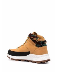 Bottes de travail en cuir marron clair Timberland