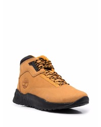 Bottes de travail en cuir marron clair Timberland