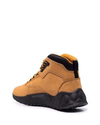 Bottes de travail en cuir marron clair Timberland