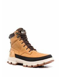 Bottes de travail en cuir marron clair Timberland