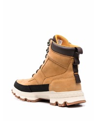 Bottes de travail en cuir marron clair Timberland